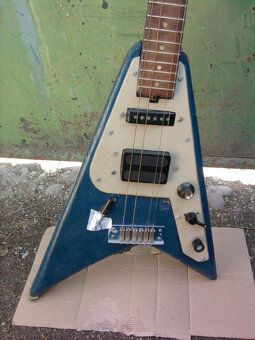 Stará československá elektrická Gitara-domáca prerábka - 2