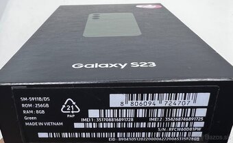 SAMSUNG GALAXY S23 8/256GB green - 2