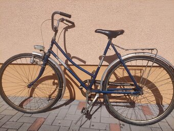 Retro bicykel modrý - 2