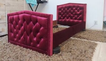 Krásna detská Posteľ (90x190) štýle CHESTERFIELD. - 2