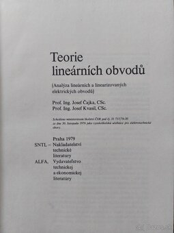 Teória lineárnych obvodov (Čajka, Kvasil, 1979) - 2