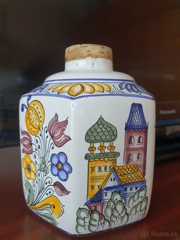 Maľovaná nádoba - habanská fajansa - 2