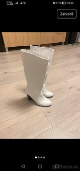 Biele čižmy pravá koža - 2