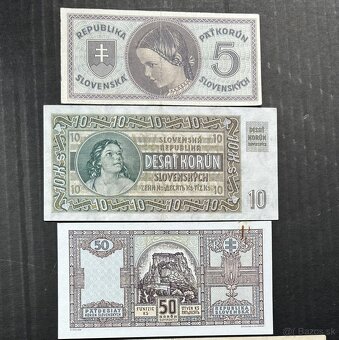Bankovky Slovenský štát Neperforované aunc - 2