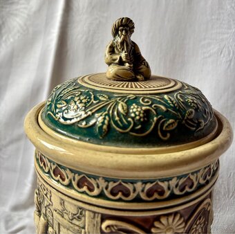 Starožitná keramická nádoba na tabak - 2