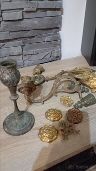 Starožitný mosadzny Svietnik - 2