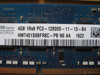 ♦️ Pamäte DDR3 ♦️ 4 GB pre notebooky ♦️ - 2