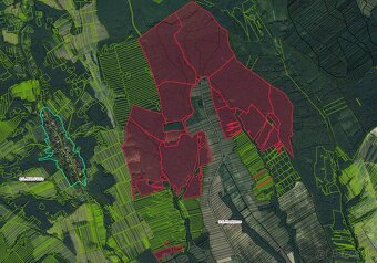 Hankovce – 6.207 m2 LESOV (Urbáru) – PREDAJ - 2