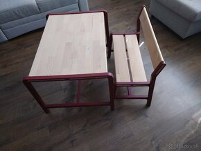 Detský stolík s lavičkou IKEA - 2