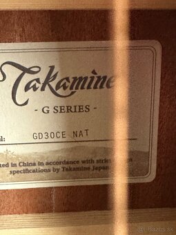 Gitara elektroakustika Takamine GD30, záruka - 2