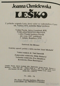 Predám knihu Joanna Chmielewska – Leško, 1976 - 2