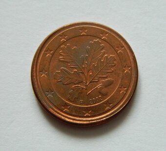 Predám 5 euro cent 2002 F Nemecko - chyborazba - 2