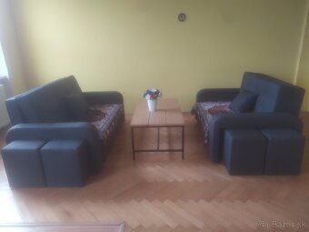 Pohovka Bela Home - 3+2 rozkladacia + 4 taburetky - 2
