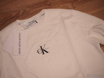 Calvin Klein pánska - chlapčenská mikina biela - 2