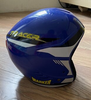 Detské lyže 80 cm, lyžiarky a prilba - 2