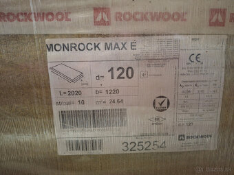 ROCKWOOL MONROCK MAX E  -Minerálna Vata Pôvod.cena:399Eur/m3 - 2