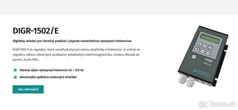 Predám Digitálny ovládač pre vibračný podávač DIGR-1202/E a - 2