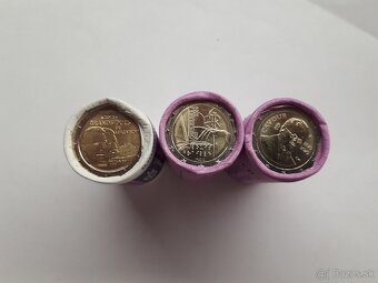 Pamätné 2e mince v rolkách. - 2