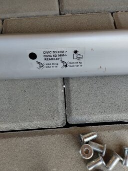 Strešný nosič Honda Civic 3D/5D – originál, komplet sada - 2
