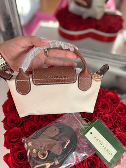 Longchamp mini kožená kabelka - 2