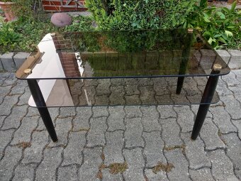 Skleneno-kovový stôl - 2