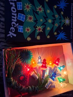 Stare vianočne svetielka stromčeky - 2