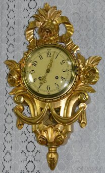 Starožitné kartelové hodiny Exacta - 2