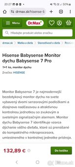 Monitor dychu Babysense - 2