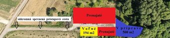 Prenájom Spevnenej Plochy 194 m2 - 2