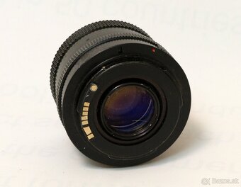 Pancolar 50 1.8 + redukcia na Canon EF - 2