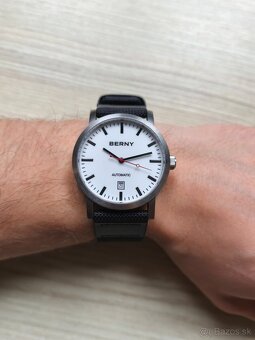Štýlové minimalistické Automatické hodinky BERNY - Komplet - 2