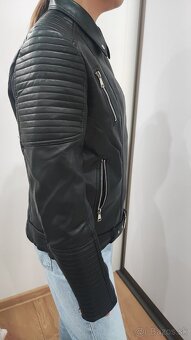 Kožená bundách ekokoza M - 2