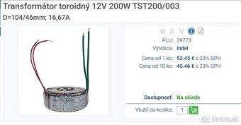 Transformátor toroidný - 2