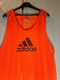Adidas tréningová vesta – oranžová - 2