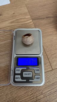 Luxusny damsky mohutny prsten 11,74g - 2