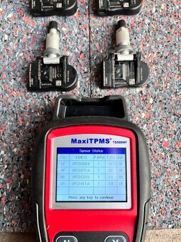 Senzory tlaku - Mazda - otestovány 433Mhz - 2