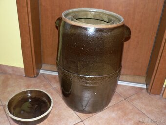 keramický sud na kapustu, objem 27l - 2