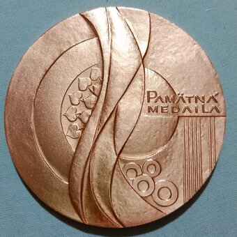 Medaila diaľnica 1980 autor Kož - 2