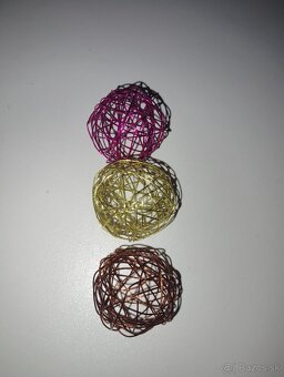 Dekoračné drôtené Guličky pre aranžovanie - 2