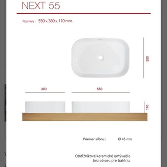 Umývadlo Next 55 - 2
