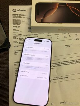 Apple iPhone 16 Pro 256GB Desert Titanium, TOP stav - 2