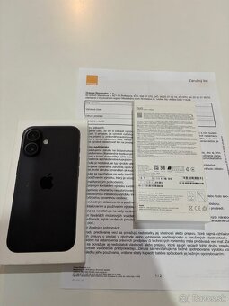 Predám Iphone 16 128gb black - 2