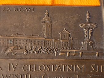 Jawa plaketa sjezd Jawistů České Budějovice Votice předválka - 2