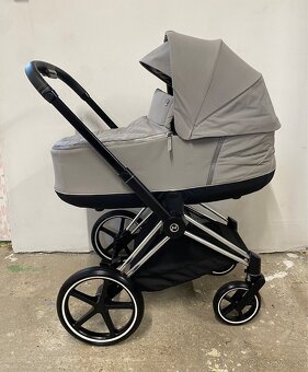 Kočík Cybex Priam Chrome Black - Soho Grey - Trojkombinácia - 2