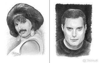 Queen - posterbook- unikátne kreslené portréty - 2