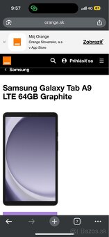 Novy Samsung tab A9 - 2