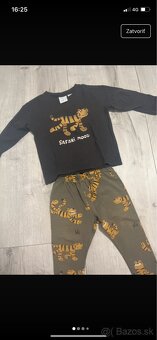 Detská súprava Zara- tigríci. Veľkosť 86, super stav. - 2