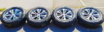 4x originál alu Peugeot + pneu Continental 205/55R16 - 2