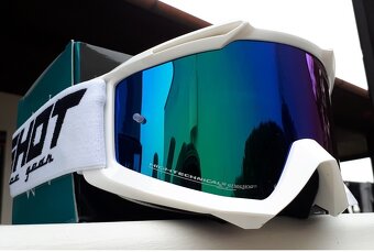 Okuliare SHOT biele zrk sklo modré - 2