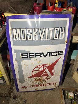 Reklamne plakety Sevis Volga a Moskvitch - 2